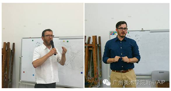9月27日、28日,广美附中AIP接待了英国创意艺术大学(简称UCA)的两位官员——国际项目主任Gary Clough教授和环球招生官员Jim Tindill先生。 9月27日、28日,广美附中AIP接待了英国创意艺术大学(简称UCA)的两位官员——国际项目主任Gary Clough教授和环球招生官员Jim Tindill先生。