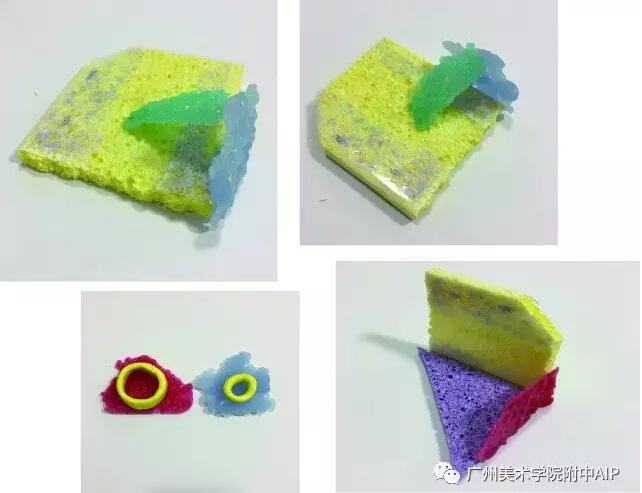 作品:用刷碗的海绵来做设计 作品:用刷碗的海绵来做设计