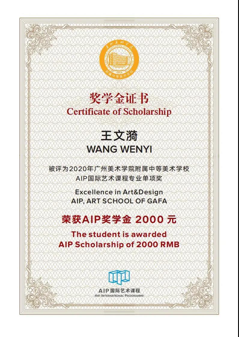 优秀！5位2020届AIP优秀学子获得校内奖学金