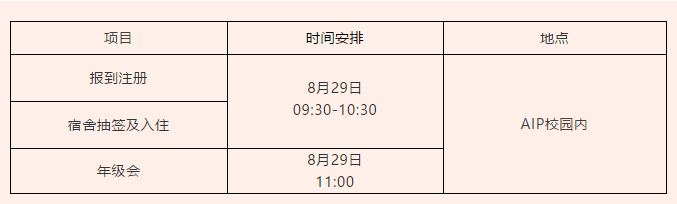 【重要通知】AIP2019级插班生开学通知！