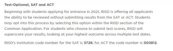 罗德岛设计学院现在不需要SAT也能申请了！