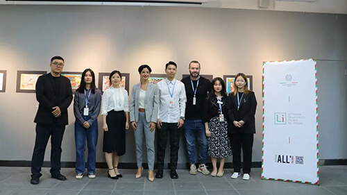意大利驻广州领事馆和AIP意大利国际艺术高中运营团队合影留念 意大利驻广州领事馆和AIP意大利国际艺术高中运营团队合影留念